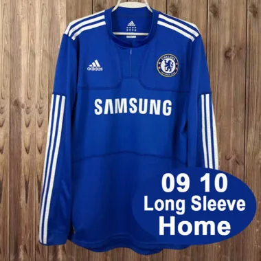 09-10 Chelsea retro home long sleeve jersey