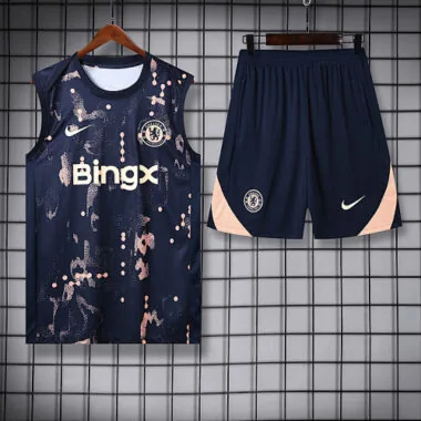 25-26 Chelsea donkerblauw en oranje trainingspak