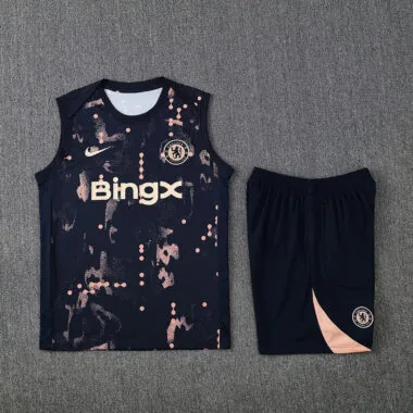 25-26 Completo da allenamento Chelsea blu scuro e arancione