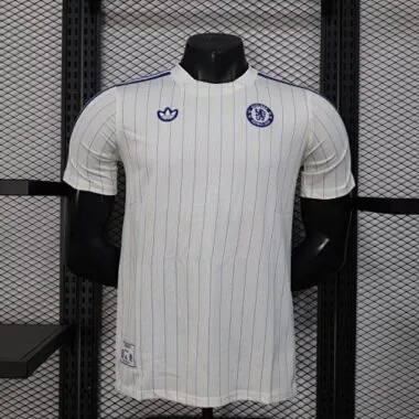 Chelsea 2025/26 White retro Player version jersey size S-2XL