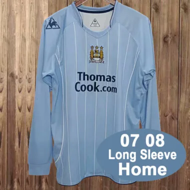 07-08 Manchester City home retro long sleeve jersey