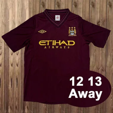 12-13 Manchester City Away retro jersey