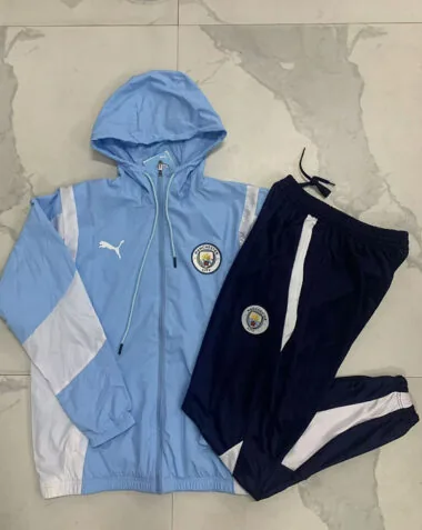 24-25 Manchester City Light Blue windbreaker suit