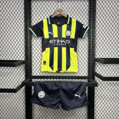 24-25 Manchester City away kid kit