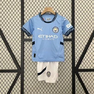 24-25 Manchester City home kid kit