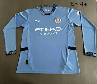 Maglia da casa a maniche lunghe del Manchester City 24-25