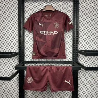 24-25 Manchester City third away kid kit