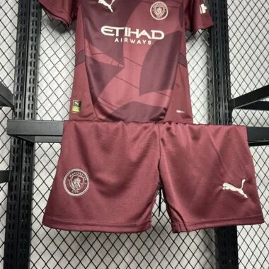 24-25 Manchester City third away kid kit