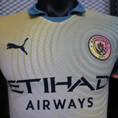 24-25 Manchester City yellow and blue special player version jersey
