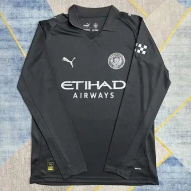 25-26 Manchester City Away Black Long Sleeve jersey