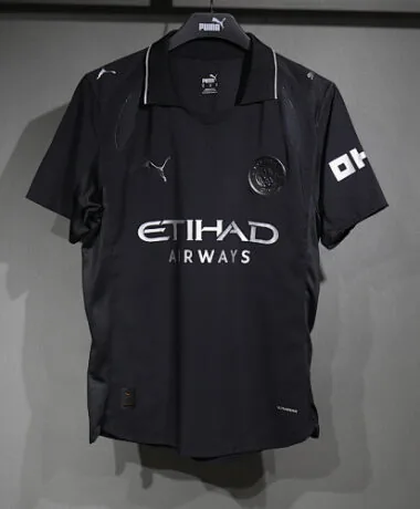 25-26 Manchester City Away Black Player Version Jersey