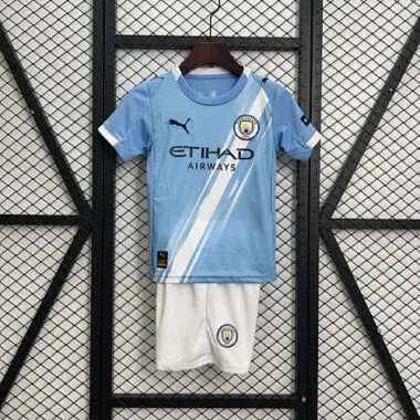 25-26 Manchester City home kid kit