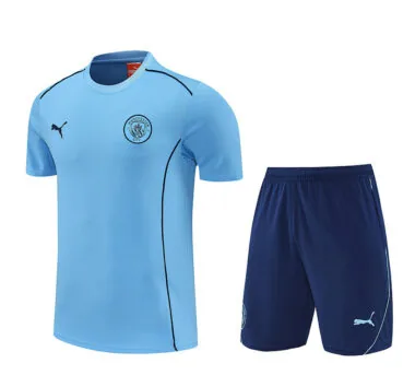 Tenue d'entraînement bleu clair du Manchester City 25-26