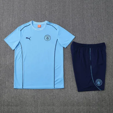 Tenue d'entraînement bleu clair du Manchester City 25-26