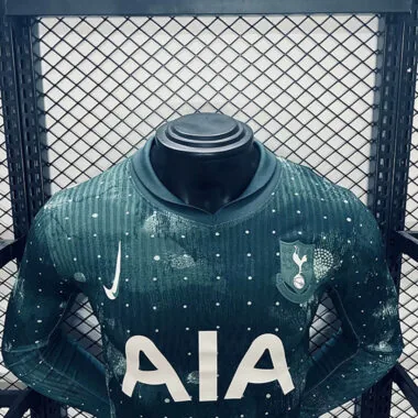 Tottenham Third away green long sleeve player version jersey