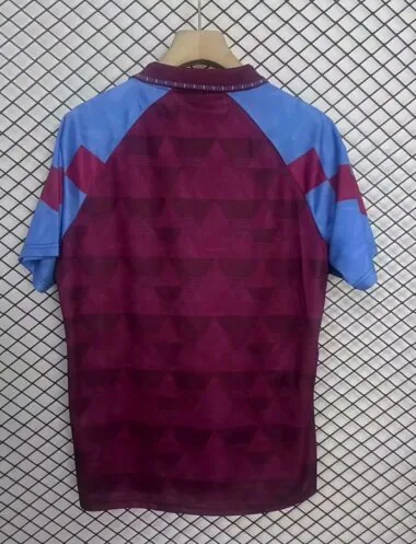 1990 Aston Villa home retro Jersey (S-2XL)
