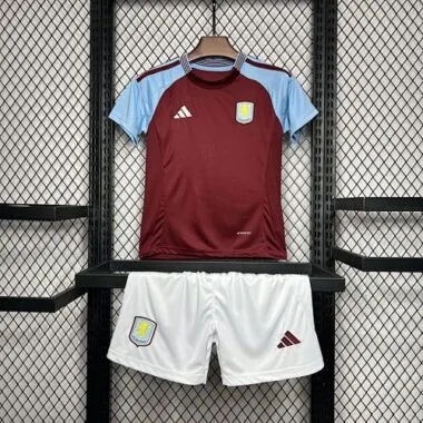 24-25 Aston Villa home kid kit