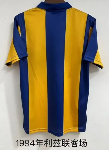 Camisa retro do jogo fora de casa contra o Leeds, de 1994