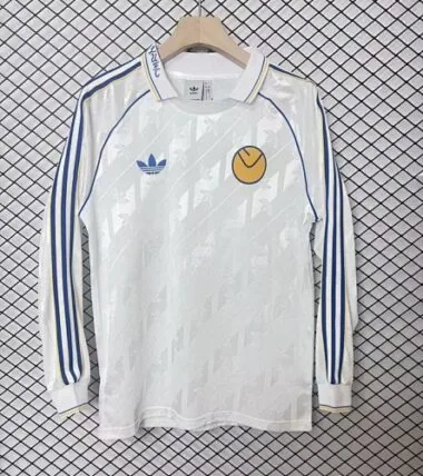 Camisa Branca Especial de Manga Comprida do Leeds United 24-25