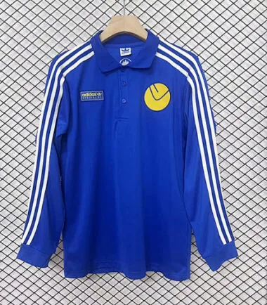 Camisa de manga comprida especial azul do Leeds United 24-25