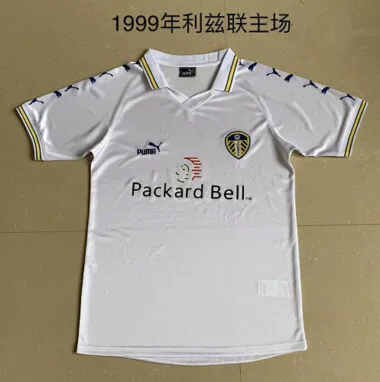 99-00 Camisola branca de casa do Leeds United