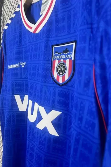 Camiseta retro azul del Sunderland de 1991 para partidos fuera de casa