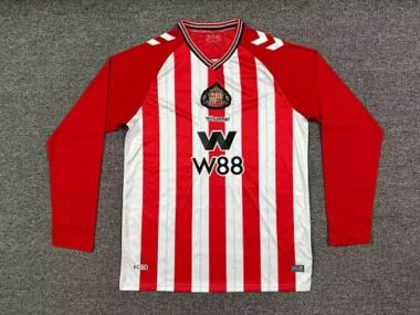 Camisa de futebol de manga comprida do Sunderland para os dias 25 e 26, para jogar em casa