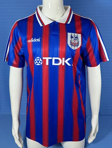 Camisa de jogo em casa retro do Crystal Palace, época 1996/98
