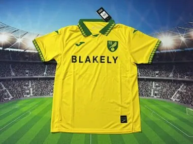 Camisa de jogo em casa do Norwich City 2025-26