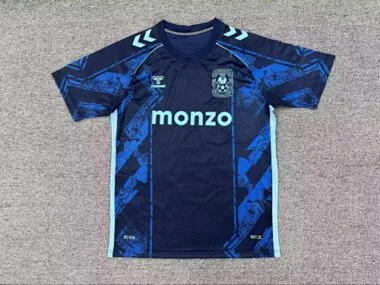 25-26 Camisola de futebol alternativa do Coventry City, tamanhos S-4XL