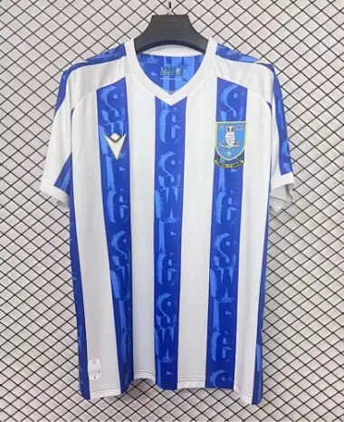 Camisa de futebol do Sheffield Wednesday para jogos em casa, n.º 25-26
