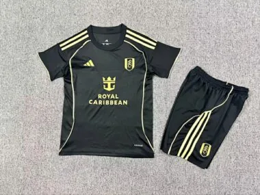 Fulham 2025/26 - Terceira camisola de jogo fora para criança, tamanhos 16-28