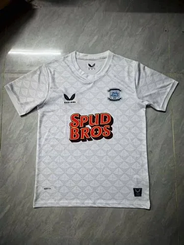 Camisa de futebol do Preston para jogo em casa, n.º 25-26