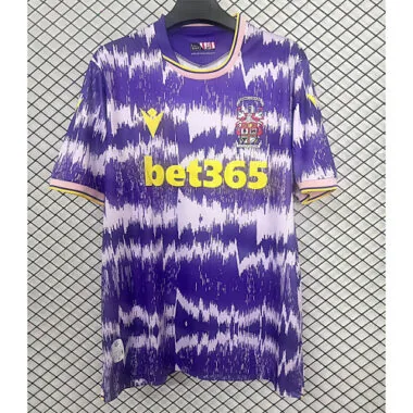 Camisa de futebol do Stoke City para jogos fora de casa, n.º 25-26