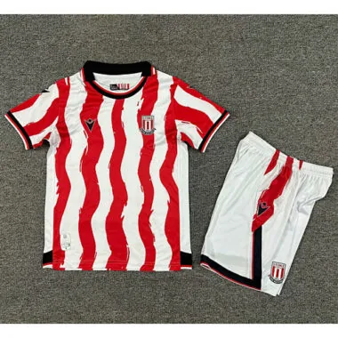 Equipamento infantil do Stoke City para jogos em casa, 25-26