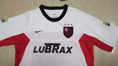 01-02 flamengo away white retro jersey