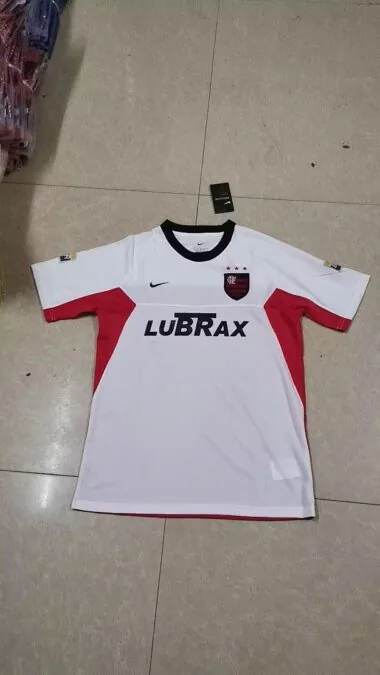 01-02 flamengo away white retro jersey