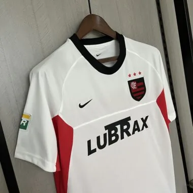 01-02 flamengo away white retro jersey