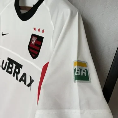 01-02 flamengo away white retro jersey