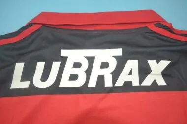 1990 Flamengo home red / black