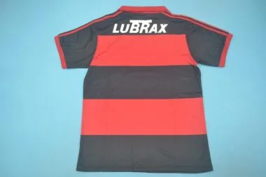 1990 Flamengo home red / black