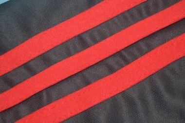 1990 Flamengo home red / black