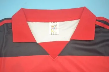 1990 Flamengo home red / black