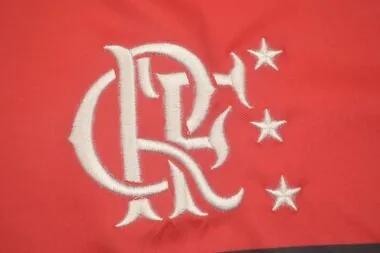 1990 Flamengo home red / black
