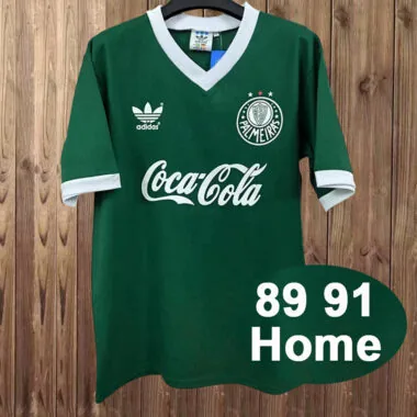89-91 Palmeiras home green retro jersey