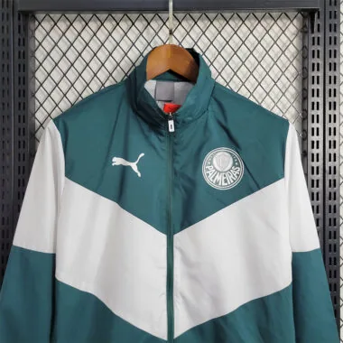Palmeiras Windbreaker White-Green