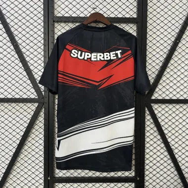 25-26 Sao Paulo red and black training jersey