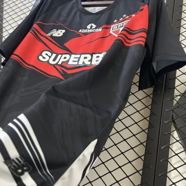 25-26 Sao Paulo red and black training jersey