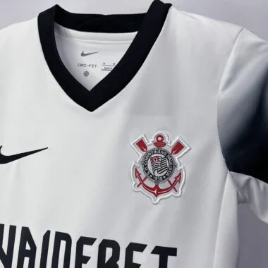 24-25 Corinthians home white kid kit