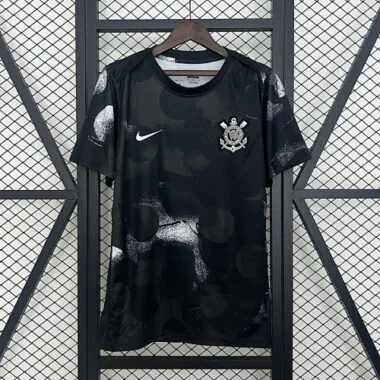 Maglia da allenamento nera 25-26 Corinthians